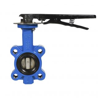 2 inch CI PN16/150LB wafer style butterfly valve handle operated 